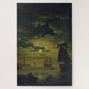 Puzzle Claro de luna sobre Palermo Arte gráfico de alta f