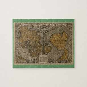 Puzzle Clásico Mapa del Mundo Antiguo de Oronce Fine