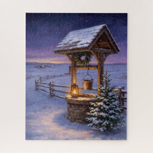 Puzzle Clásico Pozo de Navidad Country Americano