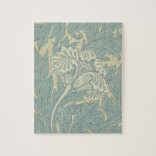 Puzzle Clásico Tulipán Azul Floral de William Morris