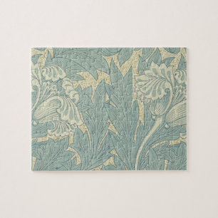 Puzzle Clásico Tulipán Azul Floral de William Morris
