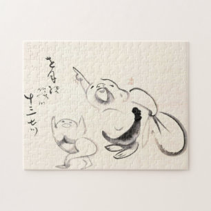 Puzzle Clásicos Zen - Gibon Sengai - Hotei Apuntando