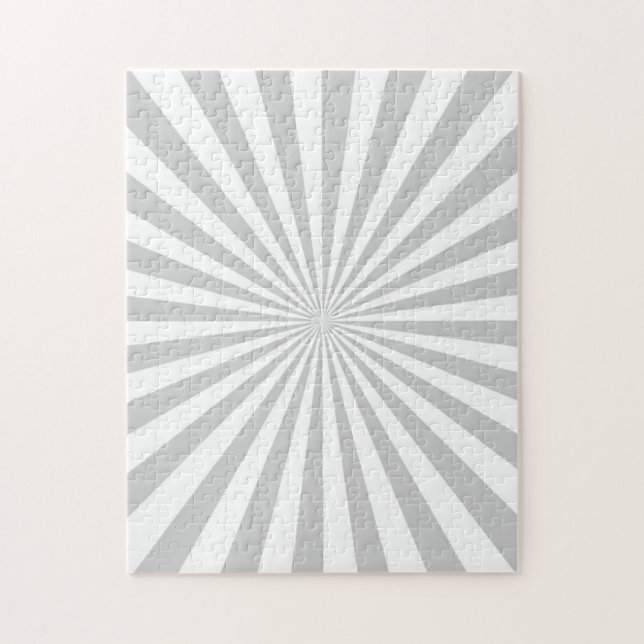 Puzzle Classic Grey Burst Spinning Wheel Customize This! (Vertical)