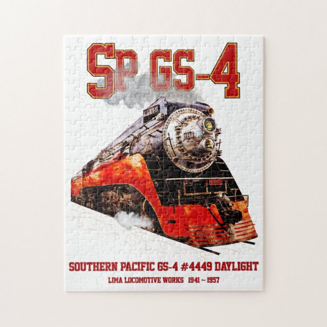 Puzzle Classic Southern Pacific GS-4 Steam Locomotive (Vertical)