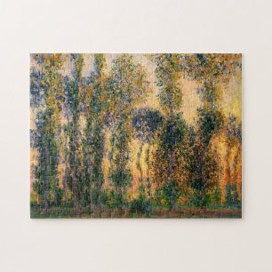 Puzzle Claude Monet: Álamos en Giverny en salida del sol