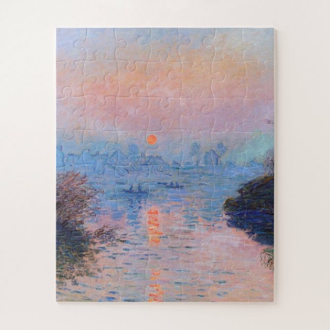 Puzzle Claude Monet - Atardecer En El Sena (Vertical)