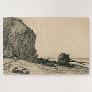 Puzzle Claude Monet – Barco varado cerca de Sainte-Adress