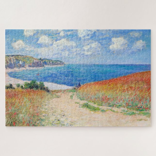 Puzzle Claude Monet - Camino en los campos de trigo de Po (Horizontal)