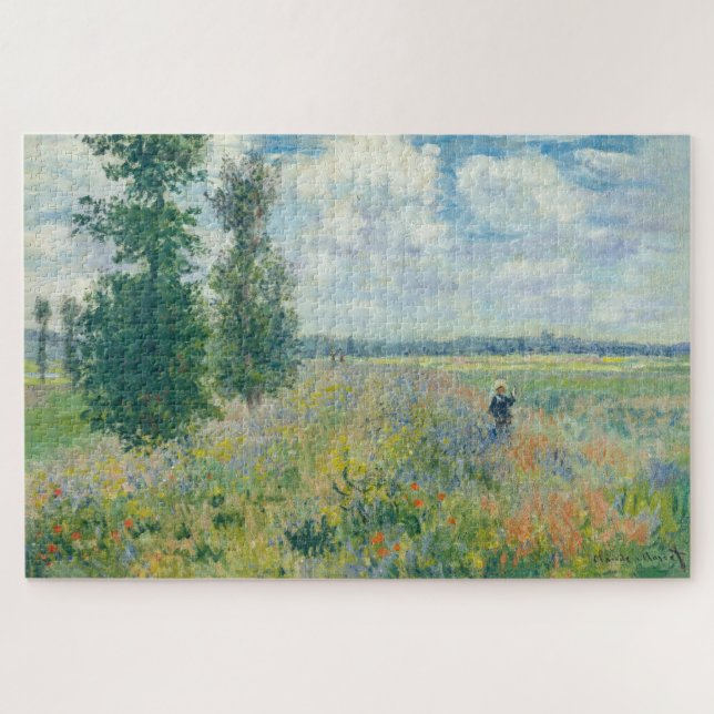 Puzzle Claude Monet - Campos de amapola cerca de Argenteu (Horizontal)