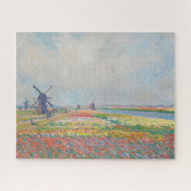 Puzzle Claude Monet - Campos de Tulipanes cerca de La Hay (Horizontal)