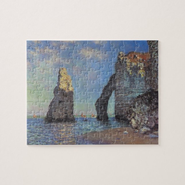 Puzzle Claude Monet Cliffs at Etretat Impresionist Paint (Horizontal)