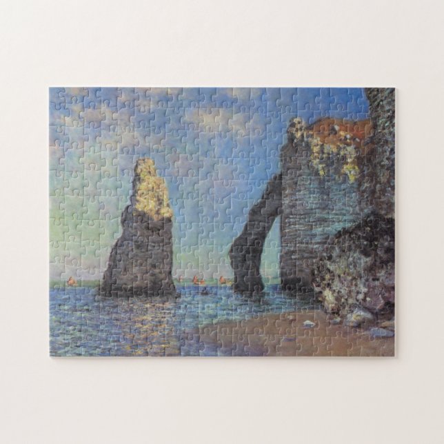 Puzzle Claude Monet Cliffs at Etretat Impresionist Paint (Horizontal)