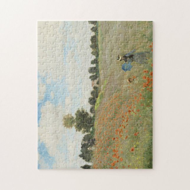 Puzzle Claude Monet El campo de amapolas cerca de Argente (Vertical)