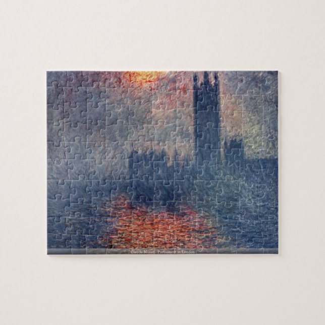 Puzzle Claude Monet - el parlamento en Londres (Horizontal)