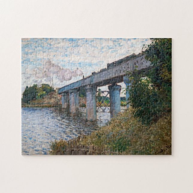 Puzzle Claude Monet - El puente ferroviario en Argenteuil (Horizontal)