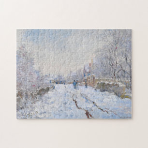 Puzzle Claude Monet - Escena de nieve en Argenteuil