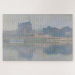 Puzzle Claude Monet Iglesia con tiempo gris<br><div class="desc">Lleva la belleza atmosférica del Impresionismo a tu hogar con este rompecabezas que presenta L'Église de Vernon,  Temps Gris (1894) de Claude Monet.</div>