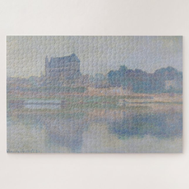 Puzzle Claude Monet Iglesia con tiempo gris (Horizontal)