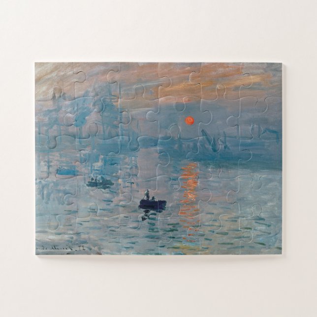 Puzzle Claude Monet, Impresión, Amanecer, (Horizontal)