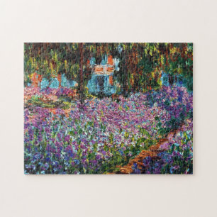 Puzzle Claude Monet: Iris en el jardín de Monet