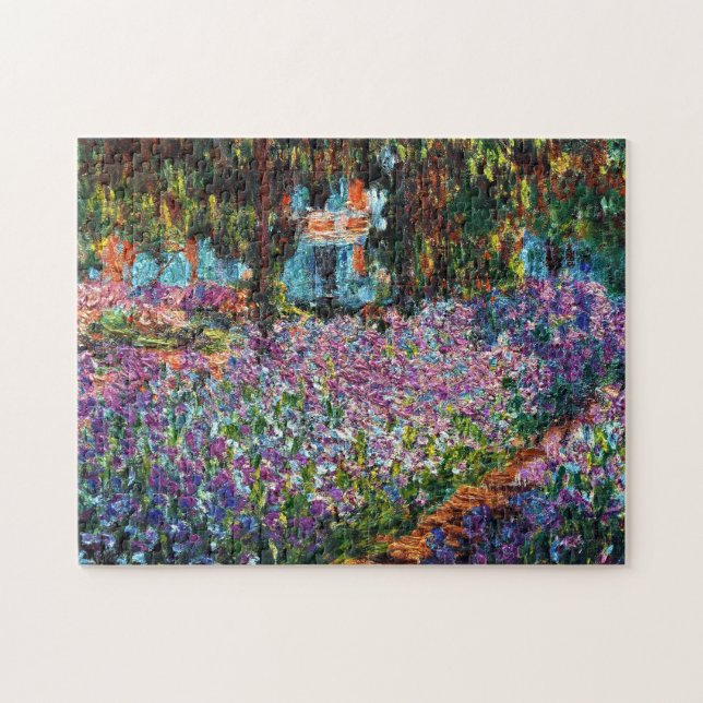 Puzzle Claude Monet: Iris en el jardín de Monet (Horizontal)