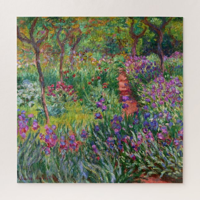 Puzzle Claude Monet Iris Garden En El Impresionismo Giver (Vertical)