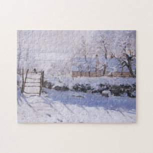 Puzzle Claude Monet, La Nieve De Invierno De La Revista