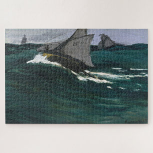 Puzzle Claude Monet – La Ola Verde (1866) Arte Fino