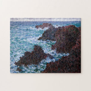 Puzzle Claude Monet - Las rocas en Belle-Ile, Costa Salva