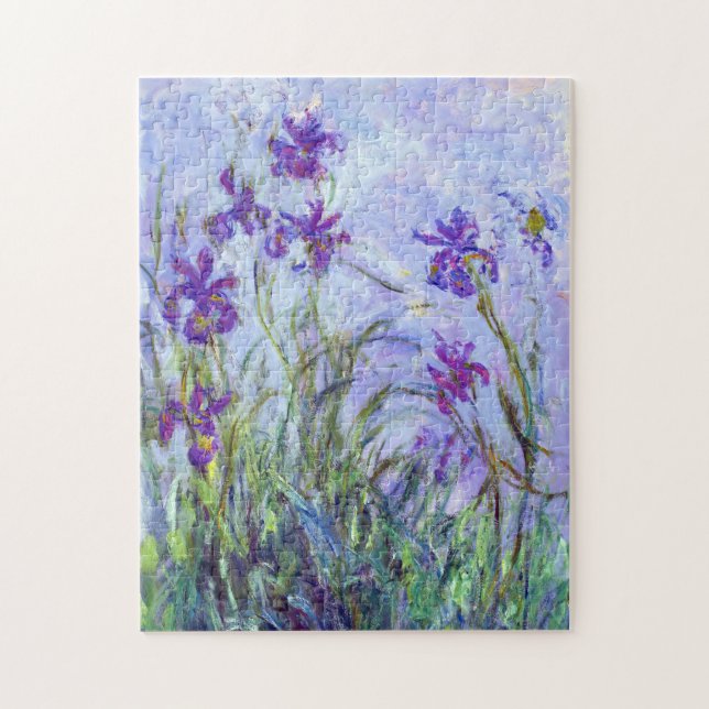 Puzzle Claude Monet - Lilas Irises / Iris Mauves (Vertical)