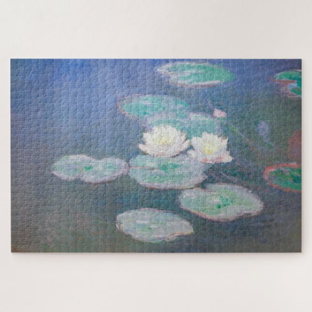 Puzzle Claude Monet - Lilies de agua, efecto nocturno (Horizontal)