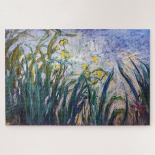 Puzzle Claude Monet - Lirios amarillos y púrpura