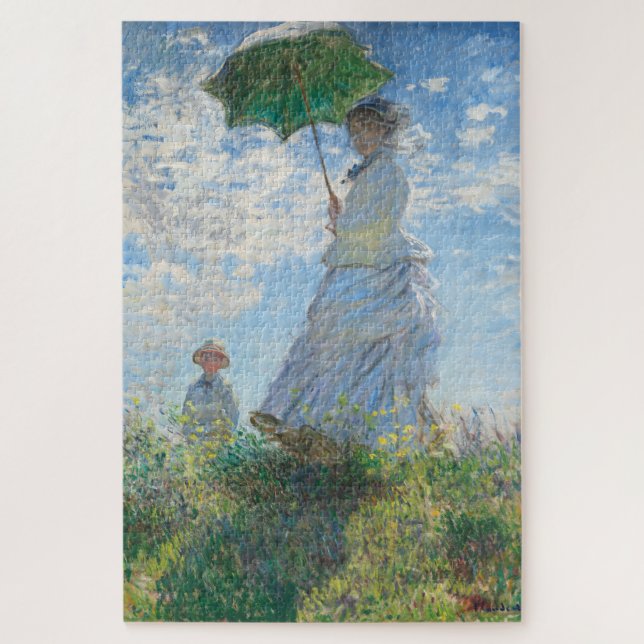 Puzzle Claude Monet | Madame Monet y su hijo - 1875 (Vertical)