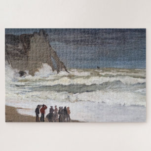 Puzzle Claude Monet - Mar agitado en Etretat