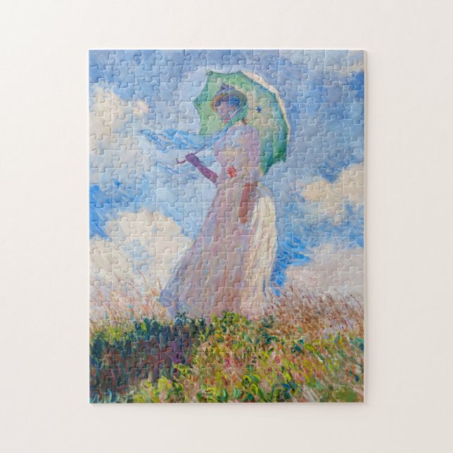 Puzzle Claude Monet - Mujer con Parasol a la izquierda (Vertical)