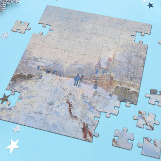 Puzzle Claude Monet // Nieve en Argenteuil
