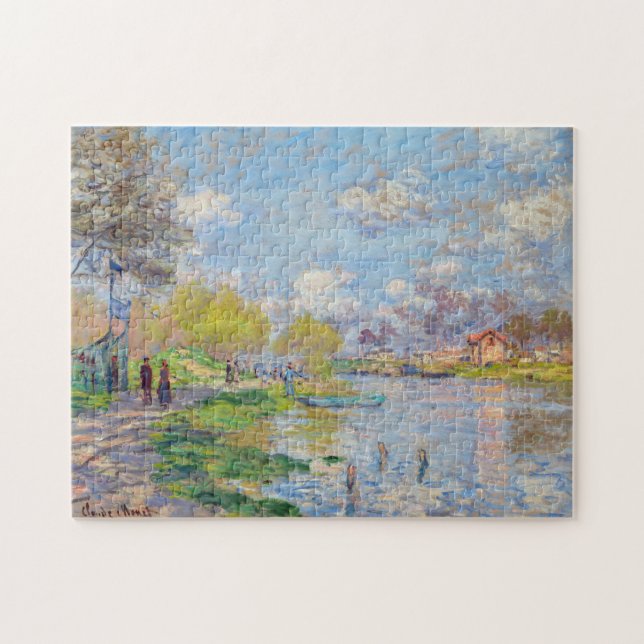 Puzzle Claude Monet - Primavera por el Sena (Horizontal)