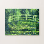 Puzzle Claude Monet: Puente sobre una charca de los<br><div class="desc">Un rompecabezas clásico maravilloso que ofrece un puente sobre una charca de los lirios de agua,  pintada por el pintor impresionista francés Claude Monet.</div>