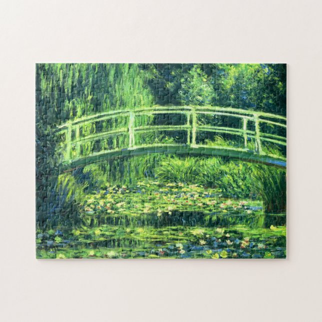 Puzzle Claude Monet: Puente sobre una charca de los (Horizontal)