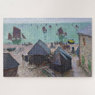 Puzzle Claude Monet Salida de los Barcos Étretat