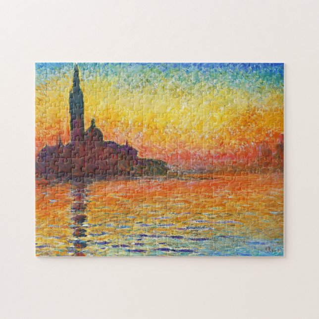 Puzzle Claude Monet Sunset En Venecia Arte Impresionante (Horizontal)