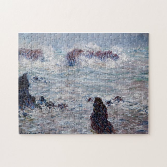 Puzzle Claude Monet - Tormenta frente a la costa de Belle (Horizontal)