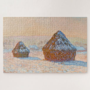 Puzzle Claude Monet - Trigos, Efecto de Nieve, Mañana