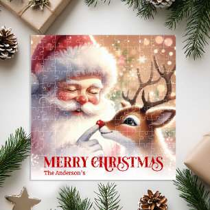 Puzzle Claus navideño festivo regalo personalizado para n