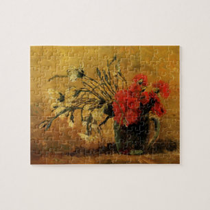 Puzzle Claveles rojos y blancos por Vincent van Gogh