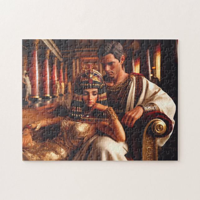 Puzzle Cleopatra & Marc Antony Ancient Egypt Romance (Horizontal)