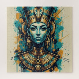 Puzzle Cleopatra moderna - Resumen de colores líquidos ar