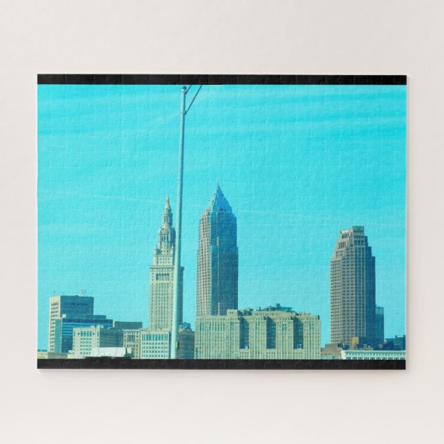 PUZZLE CLEVELAND OHIO SKYLINE (Horizontal)