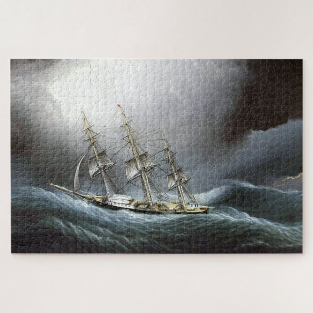 Puzzle Clipper Ship Cape Horn James Edward Buttersworth (Horizontal)