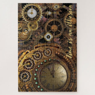 Puzzle Clocks de Steampunk "El tiempo es una ilusión"